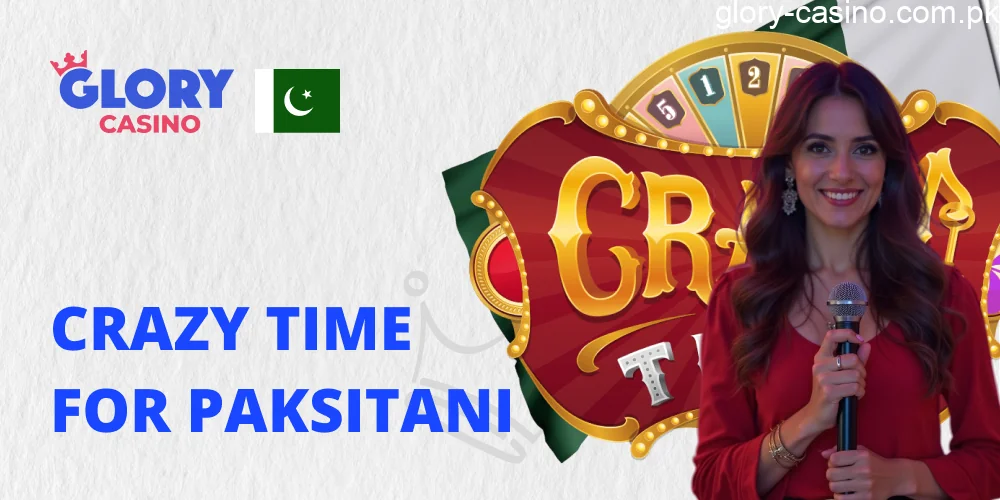 Crazy Time Game at Glory Casino PK