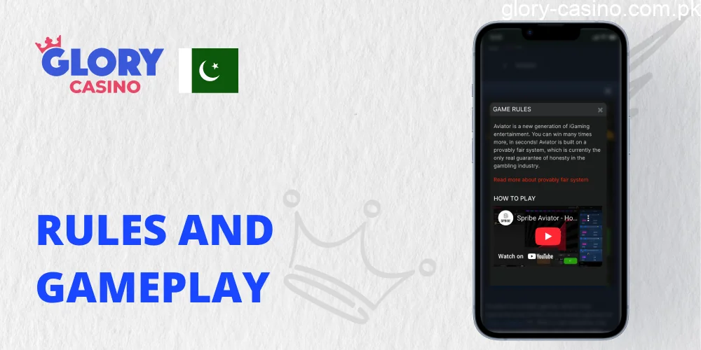 Rules and Gameplay in Aviator Game Glory Casino PK