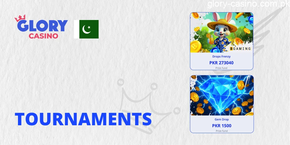 Tournaments in Glory Casino Pakistan