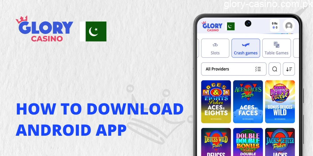 Guide to download Glory Casino app of Glory Casino on Android