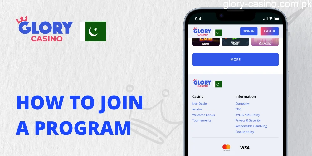 Guide to join an Affiliate Program in Glory Casino Pakistan