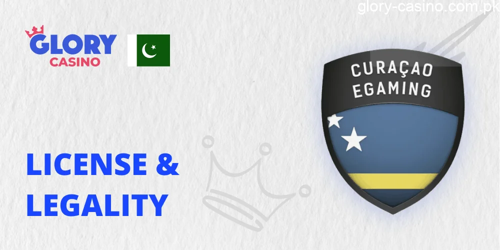 Curacao License of Glory Casino PK