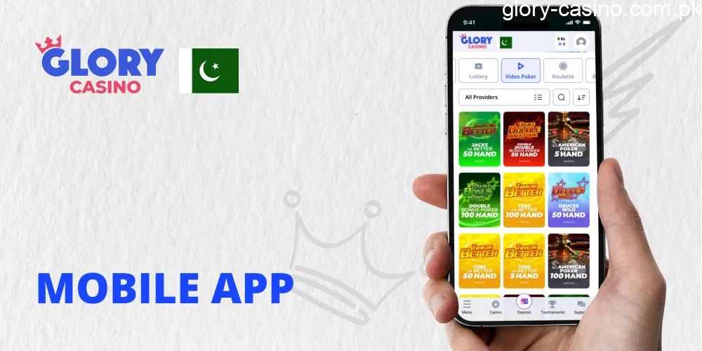 Mobile Glory Casino App in Pakistan