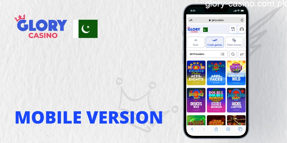 How to use iOS App Glory Casino