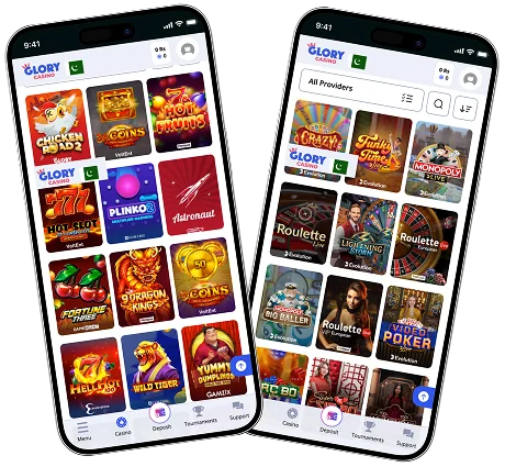 Picture for app section in Glory Casino PK