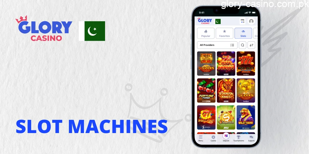 Slots games in Glory Casino