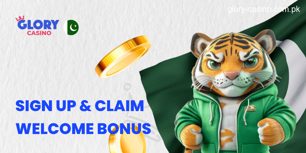 Sign Up and Claim Welcome Bonus in Glory Casino Pakistan