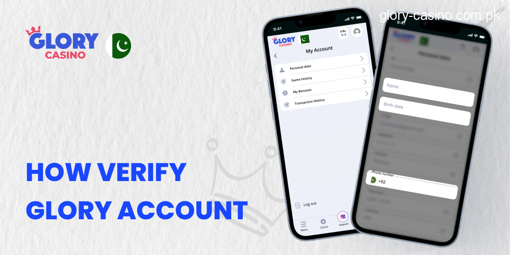 How to Verify Account in Glory Casino Pakistan