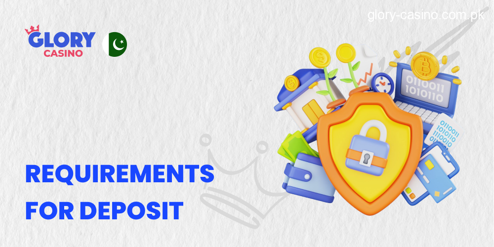 Main Requirements for Top-up Funds in Glory Casino