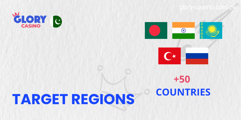 Supported Regions in Glory Casino